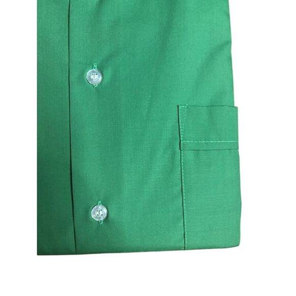 Vintage Matt Andrews 50s 60s Green Button Up Shirt New Old Stock NWT - Picture 4 of 5